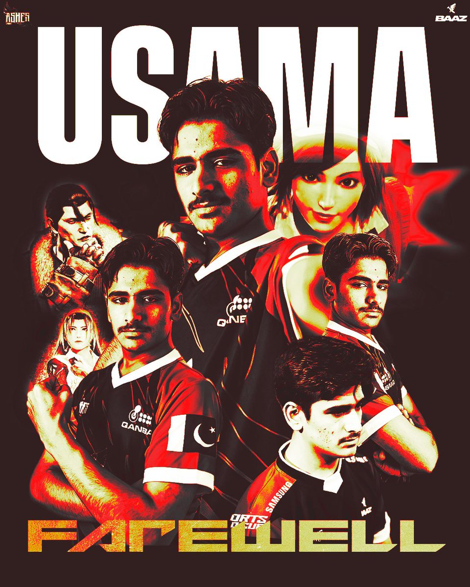 🙏 THANK YOU USAMA 🙏

We are here to announce that Usama Abbasi's contract with Team Ashes is officially over; he has signed with a new team for the 2025 season. Seeing this young man grow into one of the world's finest Tekken talents has been an honor! 

Good Luck Usama ❤️❤️❤️
