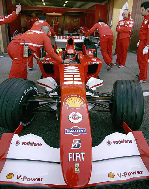 NetoDemetriou's tweet image. Valentino Rossi, Scuderia Ferrari, Ricardo Tormo, 2006. Foto: Jose Jordan. #f1test