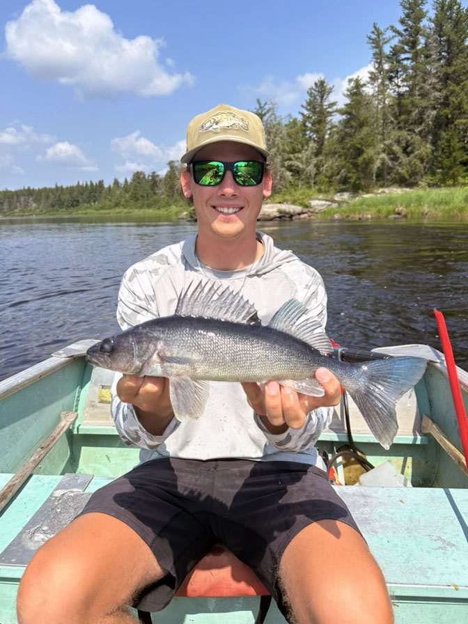 FishDogskin's tweet photo. The infamous Dogskin blue walleye.  It was declared extinct in the US in 1983. Photos never do them justice as they're an iridescent blue and very cool to catch.  Here's guide Brenden with one from this past summer.

#fishing #walleye #flyinfishing #catchandrelease https://t.co/Vti0Hven6s