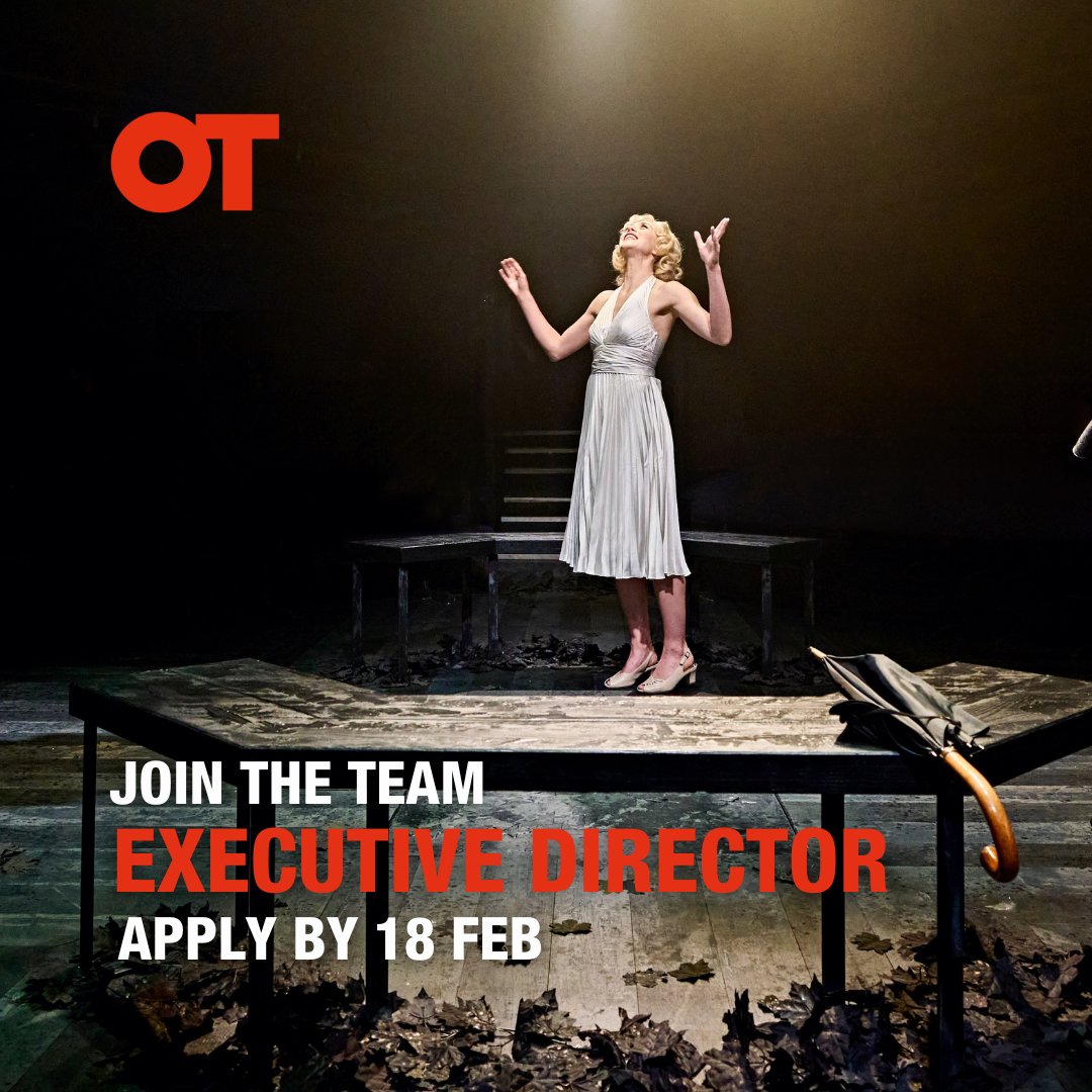 LAST CHANCE TO APPLY📣

We're looking for an Executive Director to join the OT Team  Working in tandem with the AD, the ED will promote and maintain an organisational culture which values the highest standards in performance.

📅 Apply by 18 Feb, 10am
🔗ow.ly/geYZ50V0i4V
