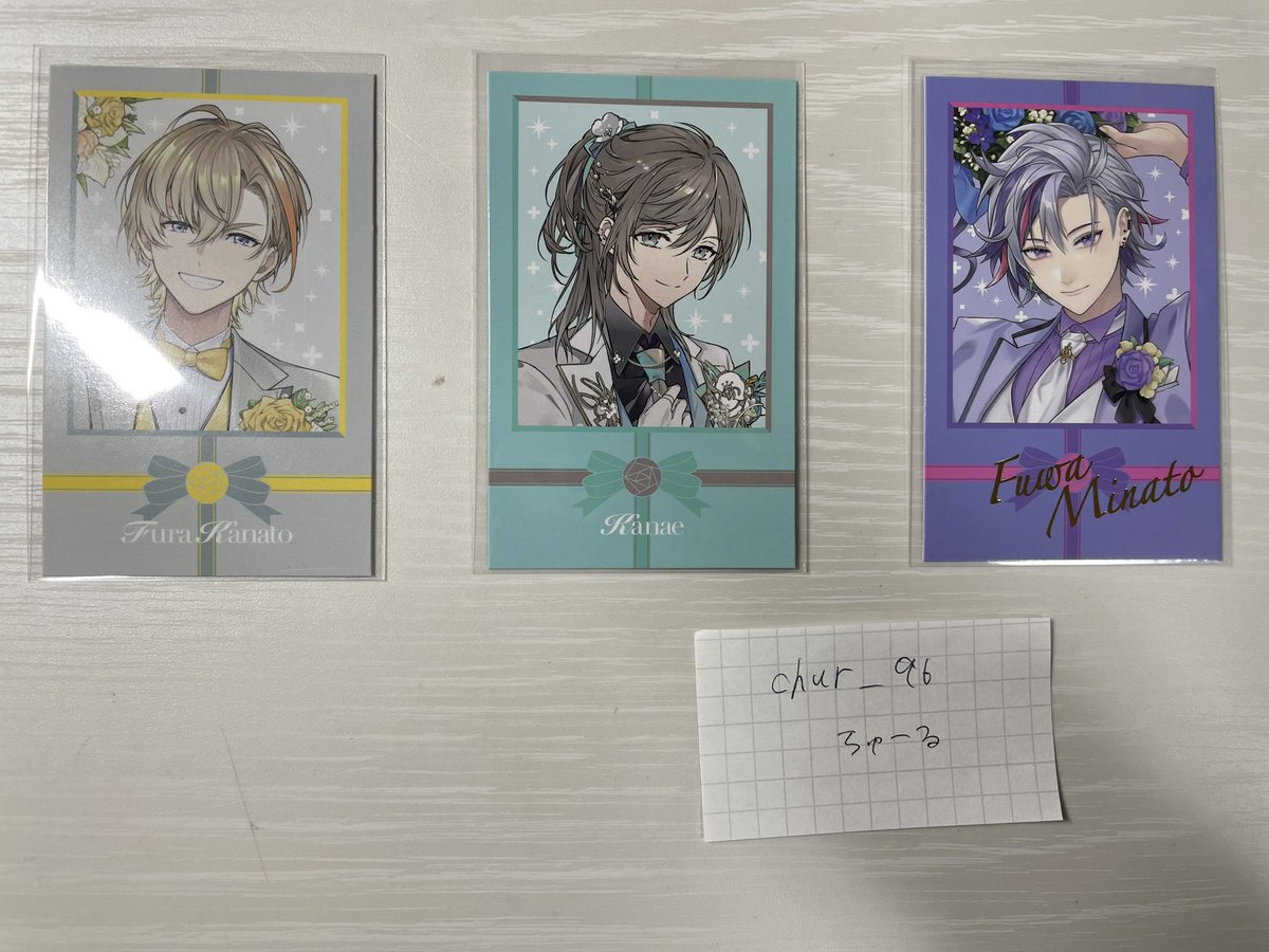 chur__96's tweet photo. 《交換》にじさんじ　ジューンブライド　チェキ風カード

譲　画像

求　🗝️💸

N↔︎N      R↔︎R    交換希望
郵送での交換のみ

検索からもお気軽にお声掛けください。 https://t.co/eHROyDn5rL