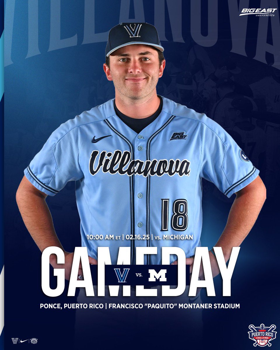 VUBaseball's tweet image. Wildcats vs Wolverines for our last game in Ponce✌️

🆚 Michigan
⏰ 10:00AM ET
📍 Ponce, Puerto Rico
📺 ESPN+ 

#GoNova @prchallenge2025