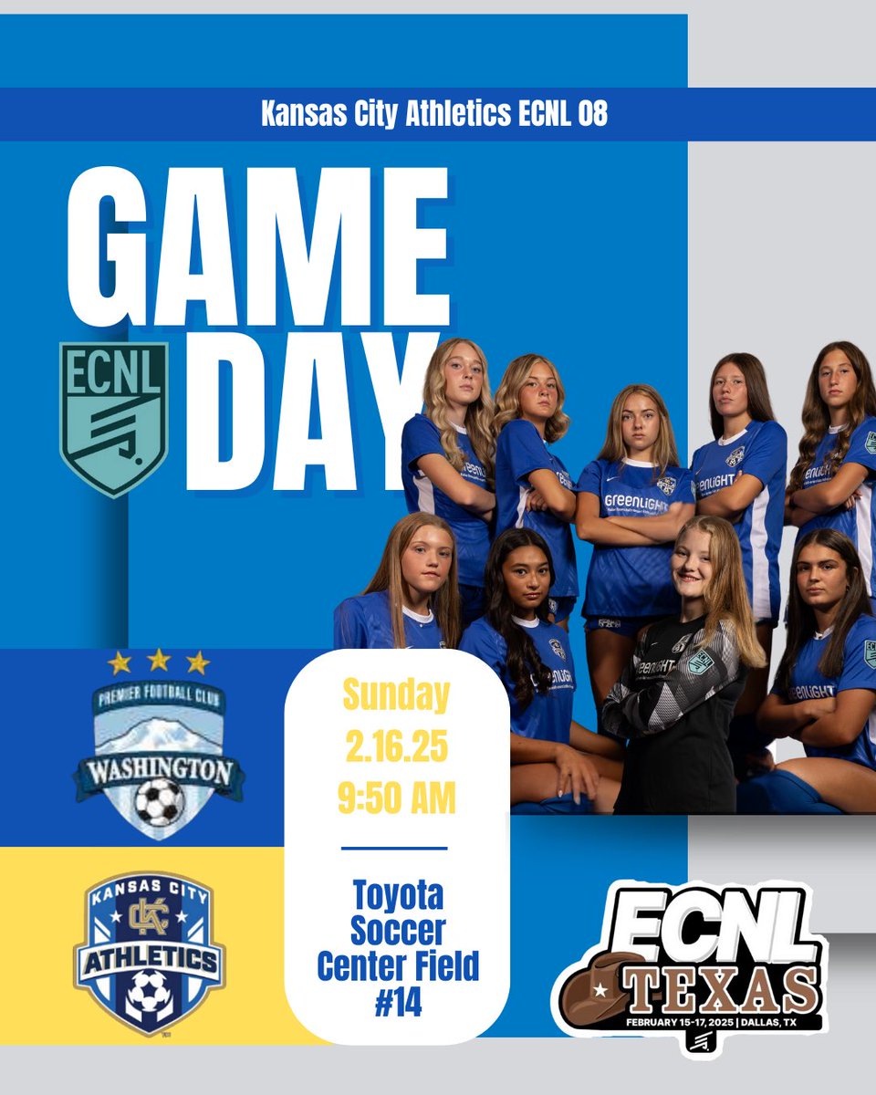 KC Athletics Academy Elite 08 ECNL (@kcacelite08ecnl) on Twitter photo ⭐️🤠Day 2️⃣ in #ECNLTX🤠⭐️
Bundle up and check us out‼️
#letsgokca
<a href="/MarcusKelcher/">Marcus Kelcher</a> <a href="/AthleticsKC/">KC Athletics Soccer Club</a> <a href="/TopDrawerSoccer/">TopDrawerSoccer</a> <a href="/PrepSoccer/">Prep Soccer ⚽️</a> <a href="/ImYouthSoccer/">ECNL/GA/Recruiting/College Soccer</a> ⭐️🤠Day 2️⃣ in #ECNLTX🤠⭐️
Bundle up and check us out‼️
#letsgokca
<a href="/MarcusKelcher/">Marcus Kelcher</a> <a href="/AthleticsKC/">KC Athletics Soccer Club</a> <a href="/TopDrawerSoccer/">TopDrawerSoccer</a> <a href="/PrepSoccer/">Prep Soccer ⚽️</a> <a href="/ImYouthSoccer/">ECNL/GA/Recruiting/College Soccer</a>