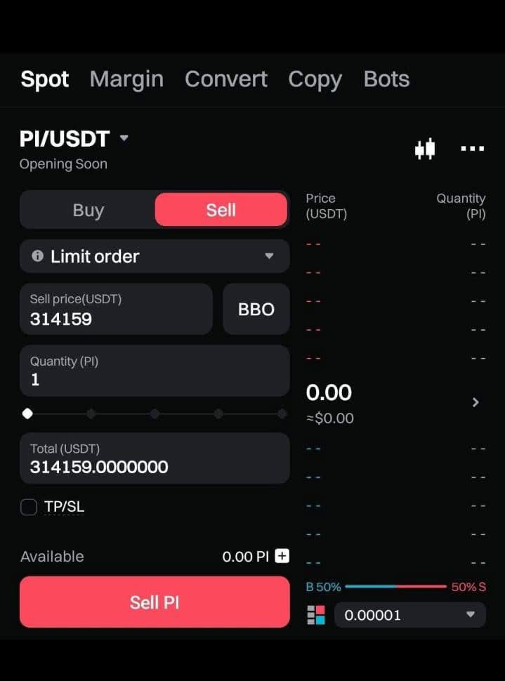 Chuyện gì đang xảy ra vậy? GCV? 🥹

Thật thật giả giả và Giật mình 🥴 [#OKX] Exchange cho thấy $Pi giá $314,159 với giá GCV