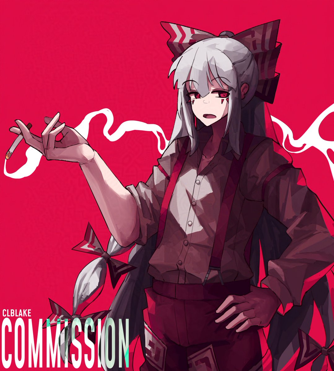 corporalblake's tweet image. Mokou comm for @DaFakeBoibibai 🫡