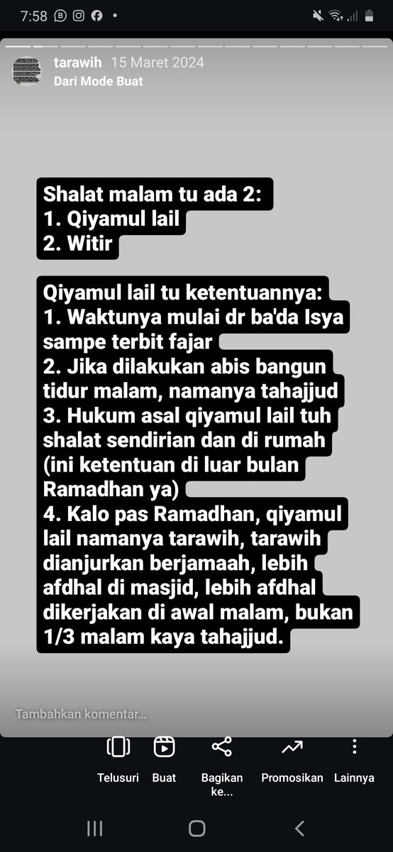Mikuahkaldu's tweet photo. Oia jd inget tahun lalu aku pernah catat ttg shalat tarawih dr kajian ustadz Firanda. Seperti biasa udh ku rekap.

Seneng bgt krn ustadz jelasin asal muasal tarawihnya. https://t.co/5y45KF2yOO