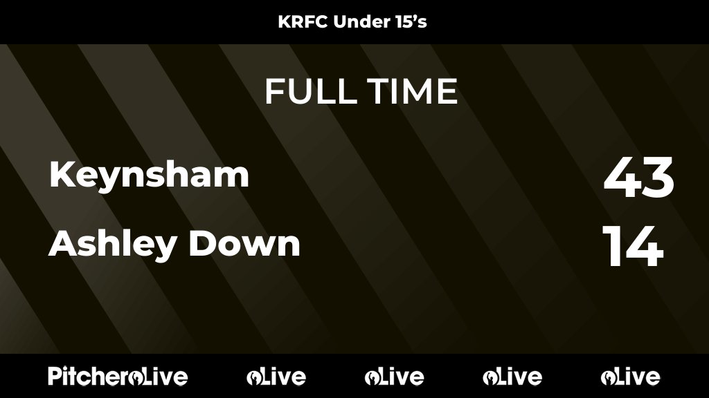 FULL TIME: Keynsham 43 - 14 Ashley Down
#KEYASH #Pitchero
keynshamrfc.com/teams/253105/m…