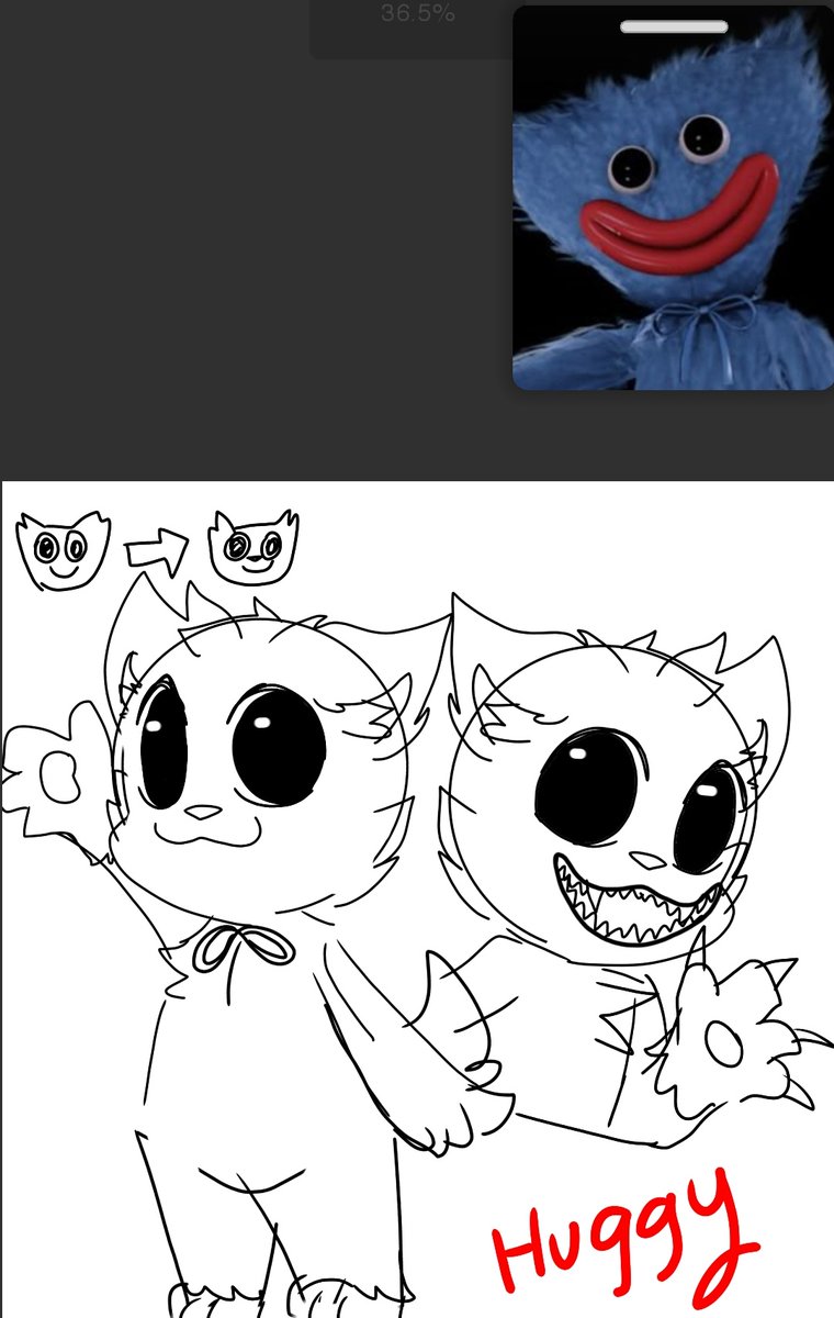 Huggy wuggy turns into cat . Will be hugcat and catnap befriends? 

#PoppyPlaytimeChapter4