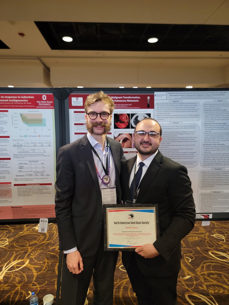 Zachary Wykoff (@whitecoattheory) on Twitter photo Fantastic <a href="/OhioStateMed/">The Ohio State University College of Medicine</a> representation at #nasbs2025. Congratulations to <a href="/moatazabouammo/">Moataz Abouammo</a> on being awarded the Rhoton Award! <a href="/NASBSorg/">NASBS</a> Fantastic <a href="/OhioStateMed/">The Ohio State University College of Medicine</a> representation at #nasbs2025. Congratulations to <a href="/moatazabouammo/">Moataz Abouammo</a> on being awarded the Rhoton Award! <a href="/NASBSorg/">NASBS</a>
