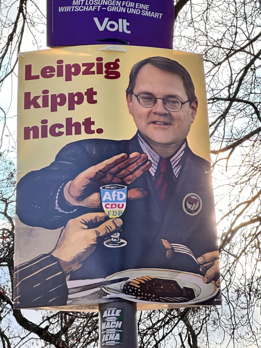 Eindach wieder ein starkes Plakat von <a href="/LINKEPELLI/">MdB Sören Pellmann</a> 
#Bundestagswahl2025