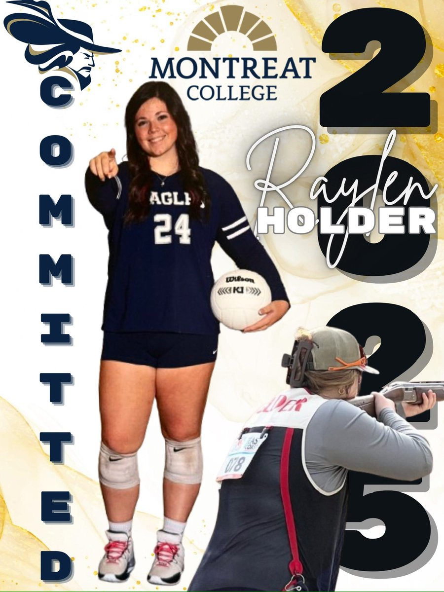 raylenholder's tweet photo. Happy to announce that I have committed to play volleyball and shoot on the clay target team @montreatcollege @montreatvb https://t.co/rOhW6FyKFS