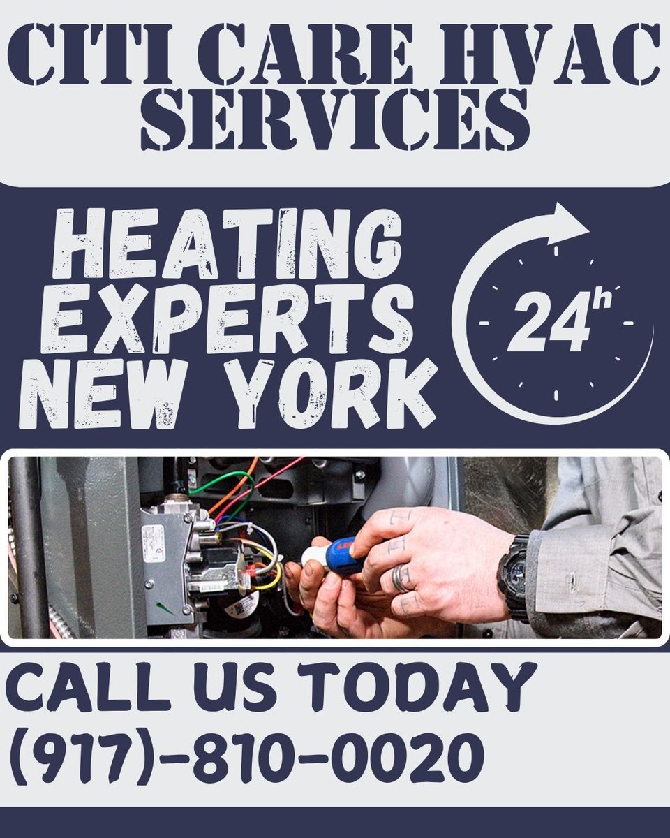 citicarehvacnyc's tweet photo. We are heating experts based in New York, dedicated to providing the best heating solutions for your home or business. Call us 917-810-0020 https://t.co/PX2xhC9LFG #Austria #LaLiga #Hield #MunueraMontero #Villach #Marmoush #HeatingServices #HeatingRepair #HomeHeating #warmhome https://t.co/SetU5RBrhN