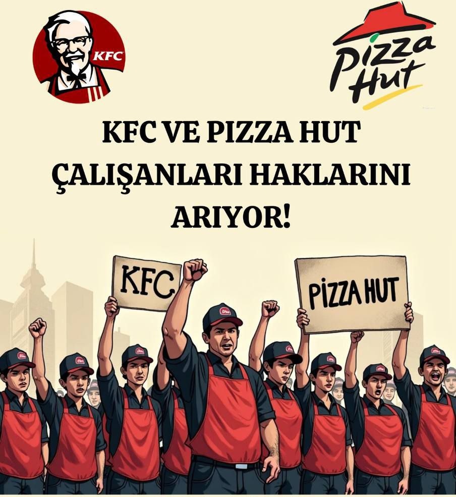 Mücadele her zaman sermayeyi yener... 
#hakkımızıverini̇lkemşahinveyumbrands #Pizzahut #kfc