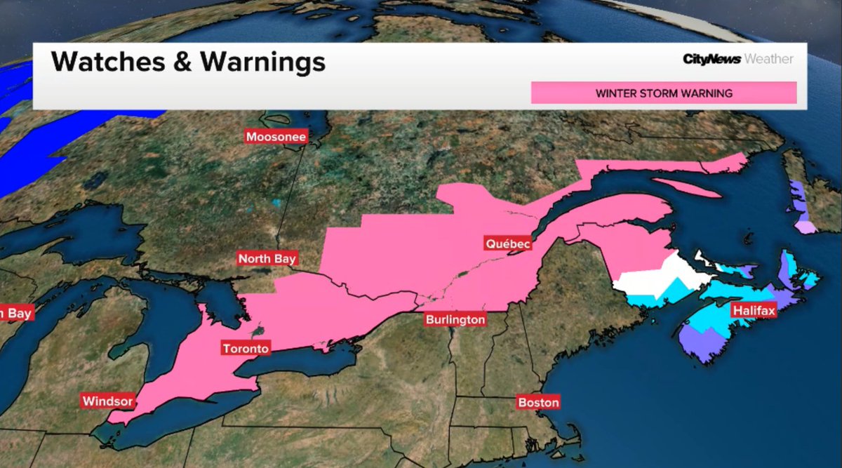 Carl Lam (@carlhlam) on Twitter photo Look at those Winter Storm Warnings in pink!
Extending from Windsor all the way to Natashquan! We're tracking this live on 680 <a href="/NewsRadioTO/">680 NewsRadio Toronto Traffic & Weather</a>!
Listen live at toronto.citynews.ca/listenlive or on the Seekr App! Look at those Winter Storm Warnings in pink!
Extending from Windsor all the way to Natashquan! We're tracking this live on 680 <a href="/NewsRadioTO/">680 NewsRadio Toronto Traffic & Weather</a>!
Listen live at toronto.citynews.ca/listenlive or on the Seekr App!