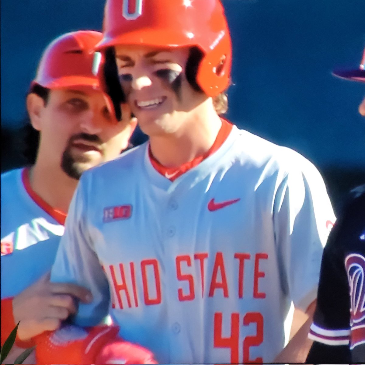 I 👀 u <a href="/TheRealJStamp/">Jordan J. Stampler™</a> on TV.  Go take game 3! <a href="/OhioStateBASE/">Ohio State Baseball</a> 
#pfalcon4life