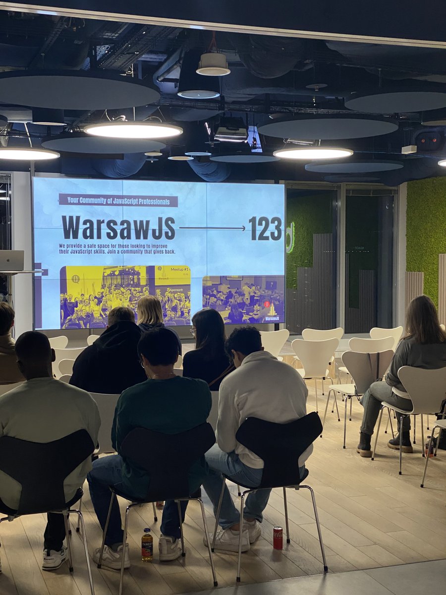 devksh's tweet image. I recently attended WarsawJS meetup #123 at BEC Poland in Warsaw. It was my first tech meetup in the city and it was a great experience. There were cowboys, monorepos, witchers and hydration. 🤠🧙‍♂️💦 It was fun 🚀