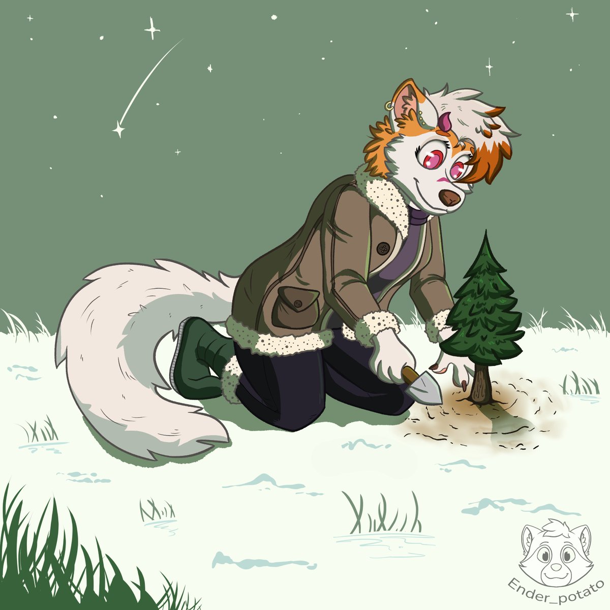 ender_potato01's tweet photo. Was recently a part of an event featuring a bunch of amazing artists and I drew this for Nirncine! 

Hope you like it as much as i liked drawing it!

#furry #furryart #furryartist https://t.co/zbriIahaPU