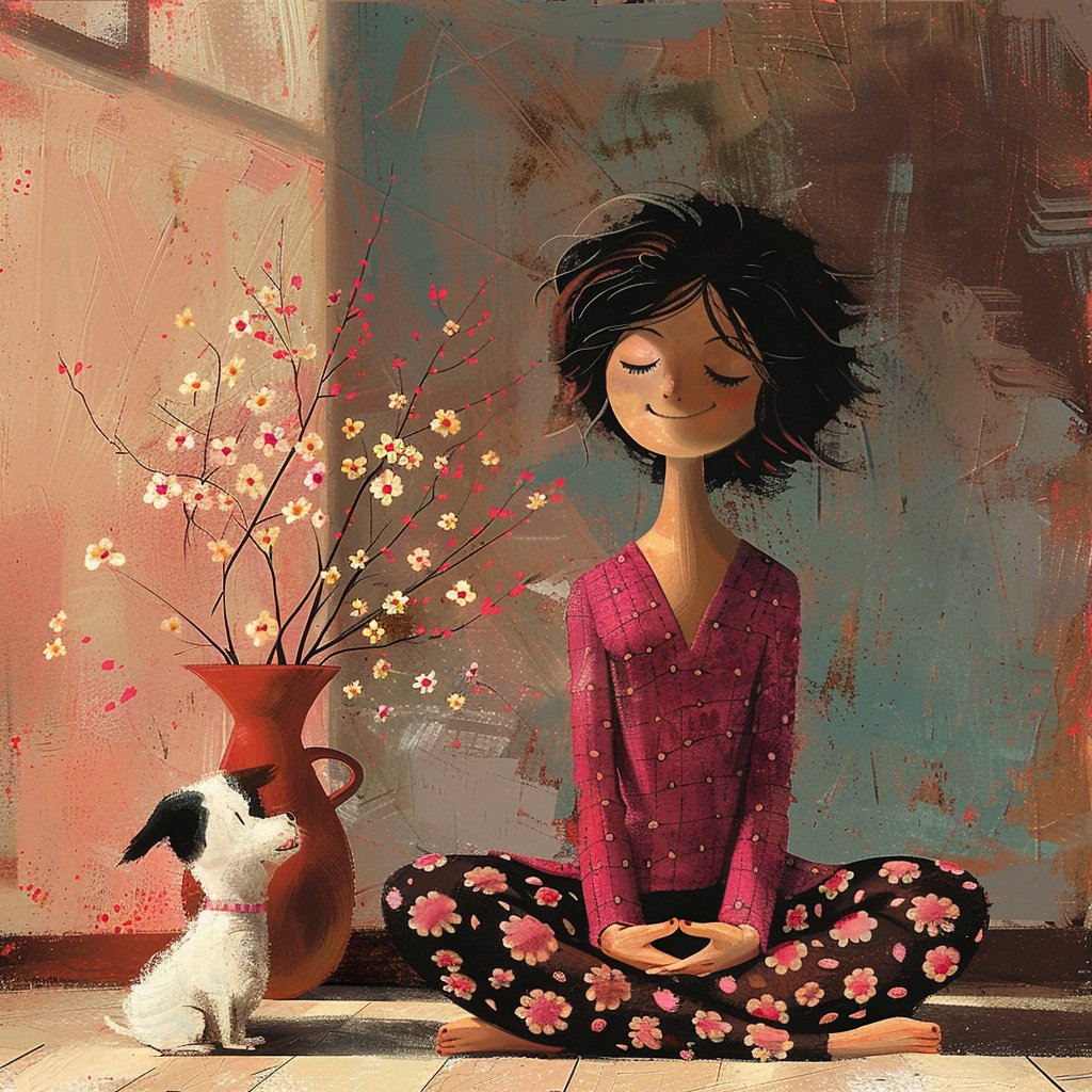 A quiet day ☀️🩷🤍🖤🩷