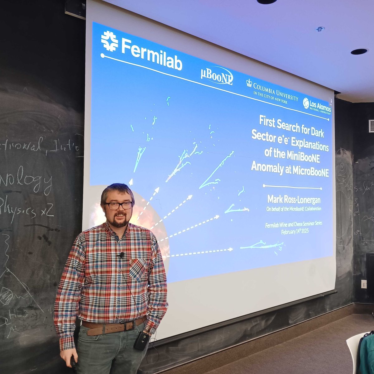 MicroBooNE (@microboone) on Twitter photo On Friday, Mark Ross-Lonergan of <a href="/PhysicsColumbia/">Columbia Physics Department</a> presented another new MicroBooNE result: our first search for dark sector eāŗeā» explanations of the MiniBooNE anomaly. You can read the paper here: microboone.fnal.gov/ee-2025/ On Friday, Mark Ross-Lonergan of <a href="/PhysicsColumbia/">Columbia Physics Department</a> presented another new MicroBooNE result: our first search for dark sector eāŗeā» explanations of the MiniBooNE anomaly. You can read the paper here: microboone.fnal.gov/ee-2025/