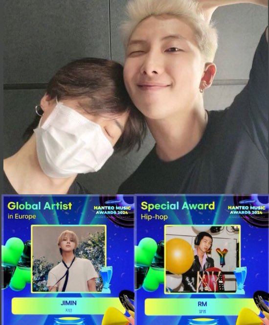 jukiverm's tweet photo. CONGRATULATIONS RM
HANTEO HIP-HOP ARTIST RM
CONGRATULATIONS JIMIN
GLOBAL ARTIST IN EUROPE
#방탄소년단RM #방탄소년단JIMIN
#HMA2024 https://t.co/AU10mgklvi
