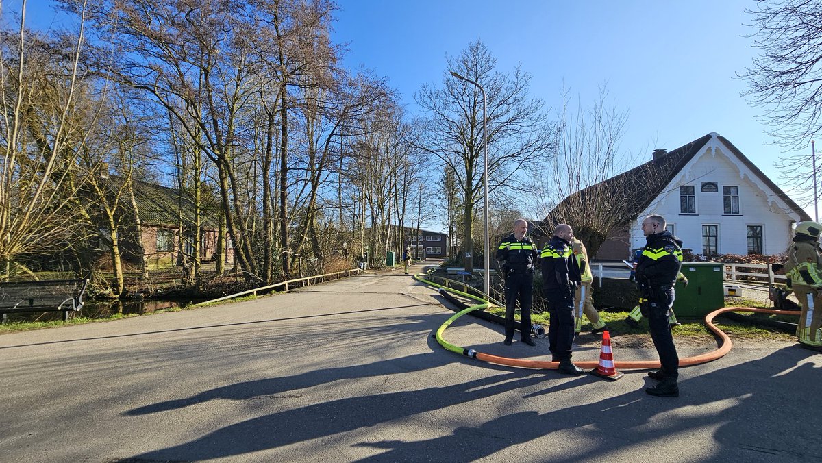 Melding van middelbrand in Oudewater