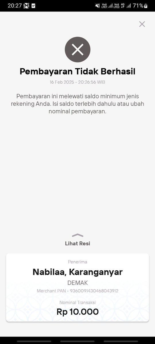 guys izin wta, aku kan baru bikin norek mandiri, terus barusan di tf 30k. nah pas aku mau tf saldonya ke bank/ewallet, itu gabisa terus. (kayak difoto) kira2 ada cara untuk pindahin saldonya gak ya? soalnya duit cust bukan duitku 🥲🥲🥲 #zonauang