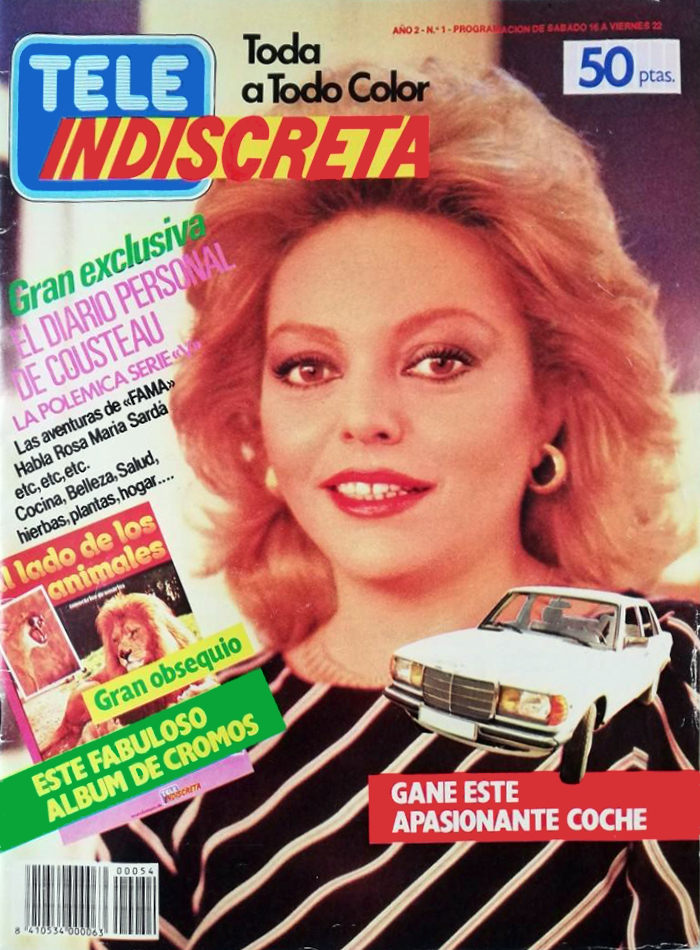 ColeccionTV's tweet image. La revista #TeleIndiscreta cumple hoy 40 años. Todo un hito en el fenómeno fan televisivo de la segunda mitad de los 80. Y la primera portada era para ella. La inolvidable Mayra Gómez Kemp. Dentro hilo 🧵
@YofuiaEGB