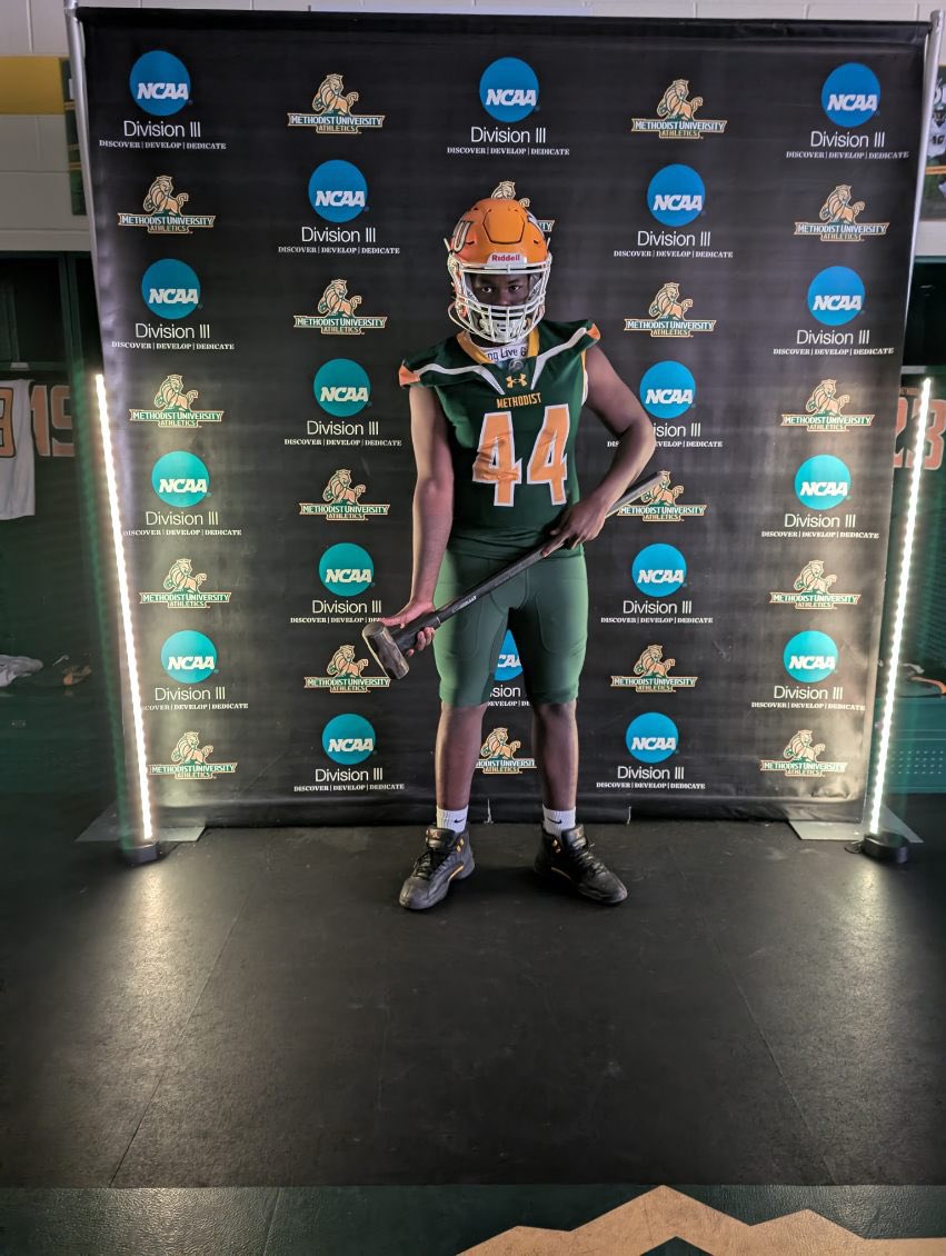 Patrick Bellamy (@44problemsz) on Twitter photo After a great visit, I am blessed to receive my first offer from <a href="/Methodist_FB/">Methodist University FB</a>
#AGTG <a href="/CoachReger/">Drew Reger</a> After a great visit, I am blessed to receive my first offer from <a href="/Methodist_FB/">Methodist University FB</a>
#AGTG <a href="/CoachReger/">Drew Reger</a>