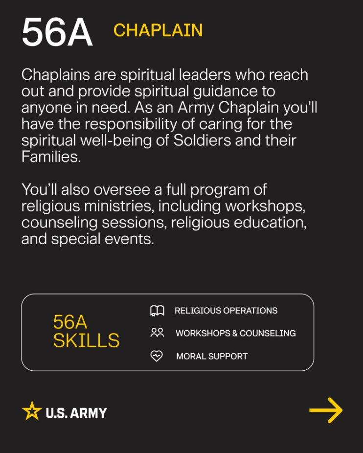 3_MRB_USAREC's tweet image. Care for the spiritual, moral, and emotional well-being of the Army—and make it stronger from the inside out as a U.S. Army Chaplain. Be a source of support...visit goarmy.com/chaplain today!

#ArmyChaplainCorps #ArmyChaplain #Chaplain