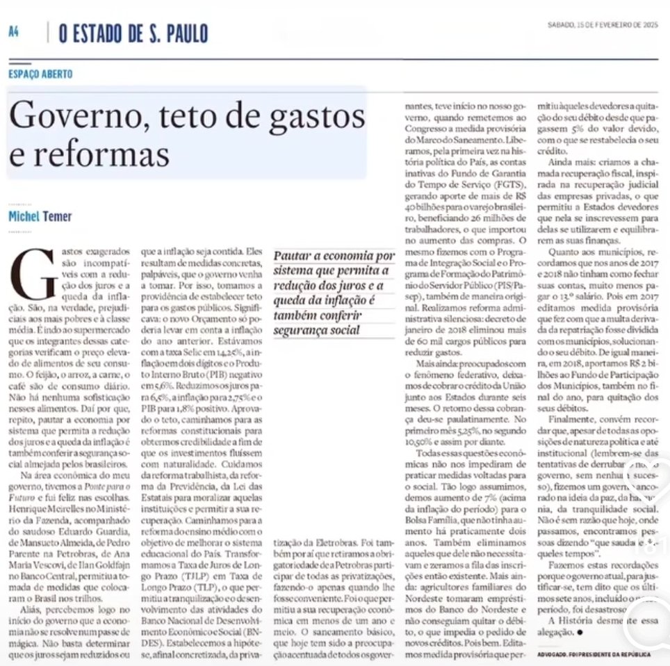 FariaLimaElevat's tweet photo. Verba volant, scripta manent @MichelTemer https://t.co/dqj1dGX1V2
