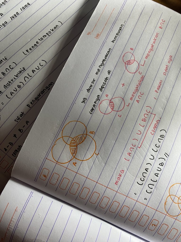 hari ini aku belajar diagram ven karna aku gx ngerti ngerti😔