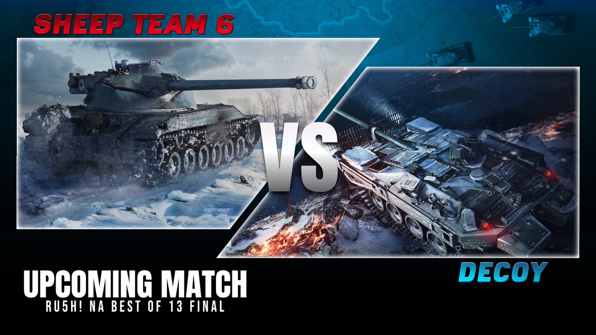 HELA (@hela1891) on Twitter photo Let’s get it onnnn!!! it’s the EU & NA FINALS of RU5H tonight!! Join me at 6pm UTC as ONE vs RED and 8pm EST for SHEEPT6 vs DECOY <a href="/JeffTRiker/">I Jeff Riker I</a> <a href="/vazybot/">vazybot🇺🇦</a> <a href="/IDaveGM/">DaveGM</a> <a href="/RealWOTCC/">World of Tanks: Competitive</a> <a href="/WoTModernArmor/">World of Tanks Modern Armor</a> <a href="/GoliathGamesTV/">GoliathGamesTV</a> <a href="/grock1963/">Dragon Navigator 🌊 🇨🇦</a> <a href="/FrstMatt/">Matthew James Frost</a> <a href="/TreeBear55/">Terry R</a> <a href="/TarTarSauce8650/">TarTarSauce</a> <a href="/tanker_steve/">Steve Tanker</a> Let’s get it onnnn!!! it’s the EU & NA FINALS of RU5H tonight!! Join me at 6pm UTC as ONE vs RED and 8pm EST for SHEEPT6 vs DECOY <a href="/JeffTRiker/">I Jeff Riker I</a> <a href="/vazybot/">vazybot🇺🇦</a> <a href="/IDaveGM/">DaveGM</a> <a href="/RealWOTCC/">World of Tanks: Competitive</a> <a href="/WoTModernArmor/">World of Tanks Modern Armor</a> <a href="/GoliathGamesTV/">GoliathGamesTV</a> <a href="/grock1963/">Dragon Navigator 🌊 🇨🇦</a> <a href="/FrstMatt/">Matthew James Frost</a> <a href="/TreeBear55/">Terry R</a> <a href="/TarTarSauce8650/">TarTarSauce</a> <a href="/tanker_steve/">Steve Tanker</a>
