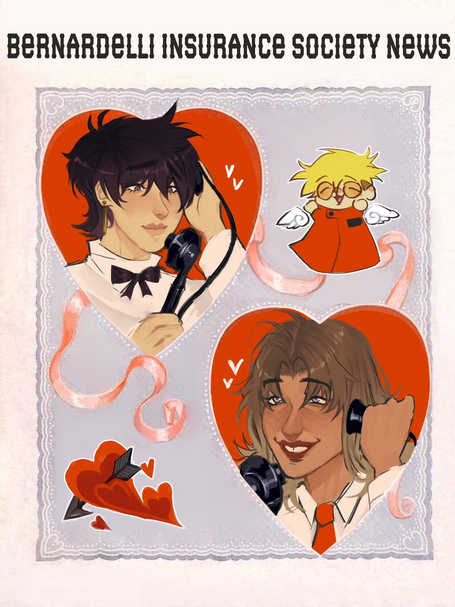 ThefallofKai's tweet image. HAPPY LATE VALENTINES DAY WITH THE GIRLS!!

#Milly #Meryl #Insurancegirls #trigun