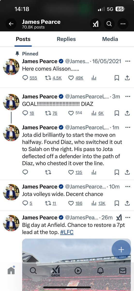 jonmac3000's tweet image. ⁦@JamesPearceLFC⁩ at a competition with the kids refreshing every few mins. Counting on you James!