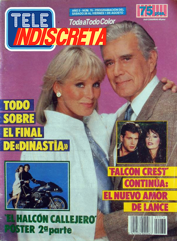 ColeccionTV's tweet image. En aquel 1986, la estrella de las portadas fue #Dinastía donde lo que importaba siempre es que nos contaban el final. #TeleIndiscreta