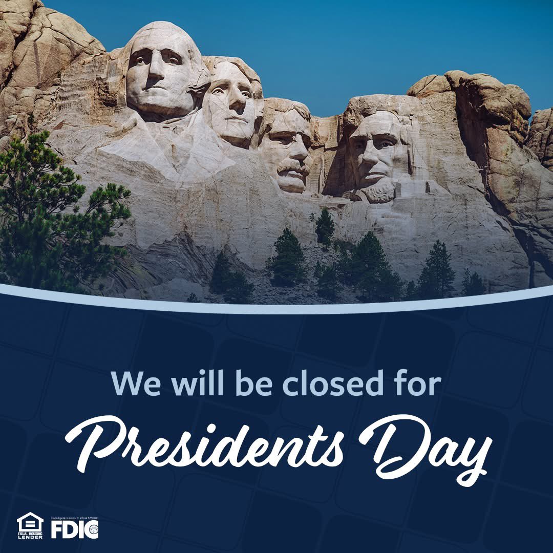 The Bank of Zachary will be closed Monday, February 17 in observance of Presidents Day. We will reopen Tuesday, February 18.