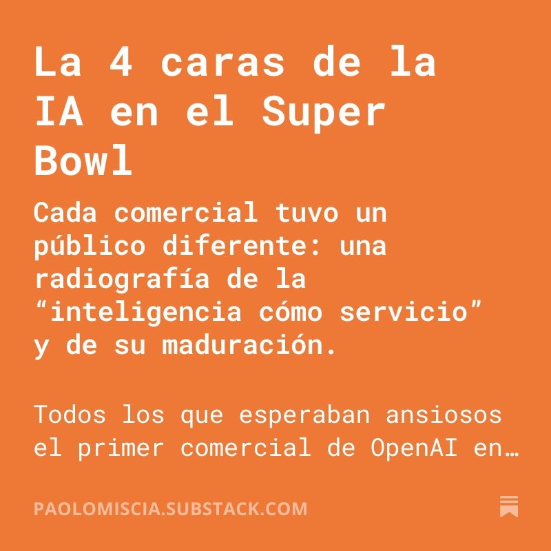 _m_rg_nt_'s tweet image. Lectura light
para el domingo
-
paolomiscia.substack.com