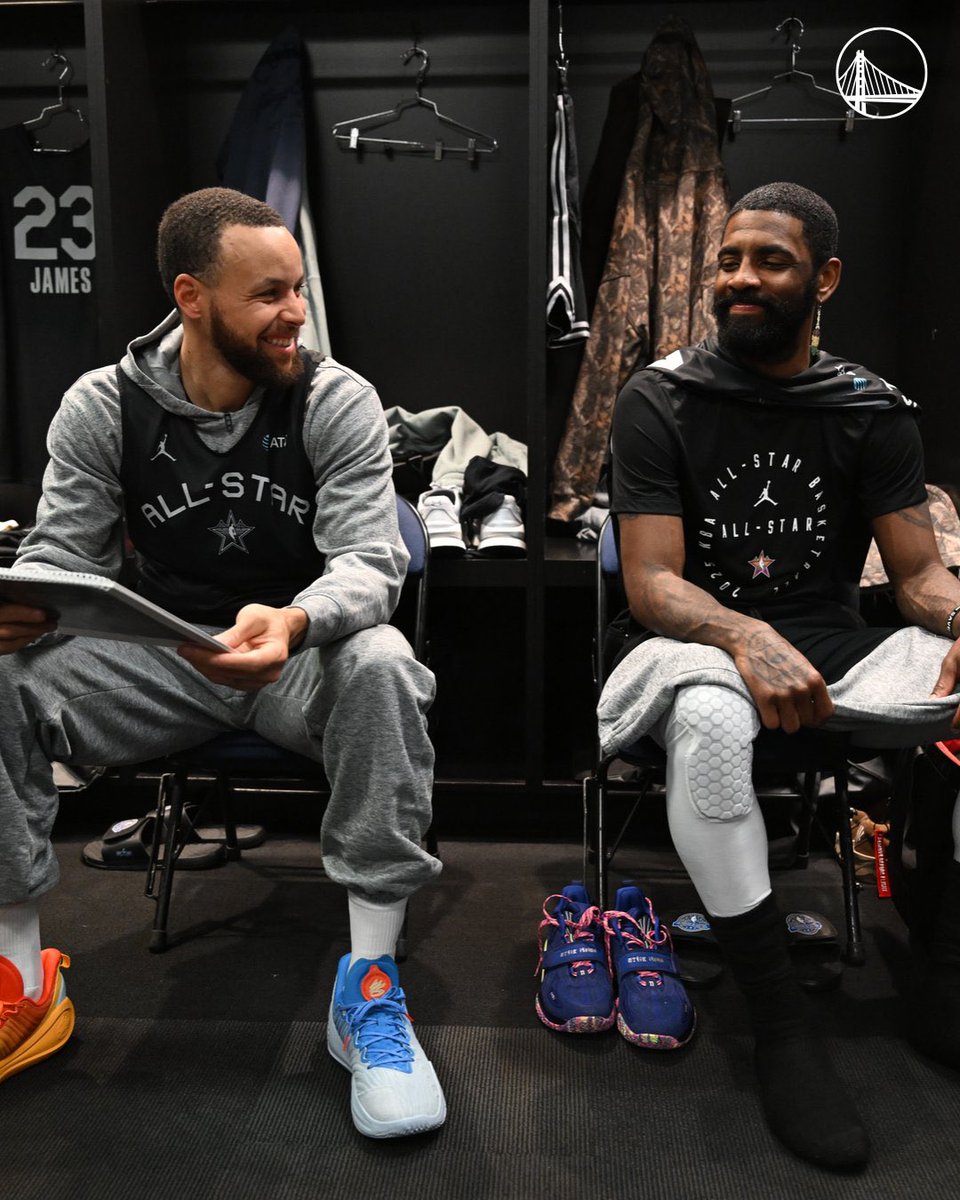 Curry_Muse's tweet photo. Kyrie Irving on Steph Curry:

“Me and Steph's relationship is ultra competitive, just where it started from… He's been the guy for our generation for a while. For success, whether it be the way he handles being a franchise leader… I've learned a lot from him.”

(via Mavs/YT) https://t.co/OFYabjZSCa