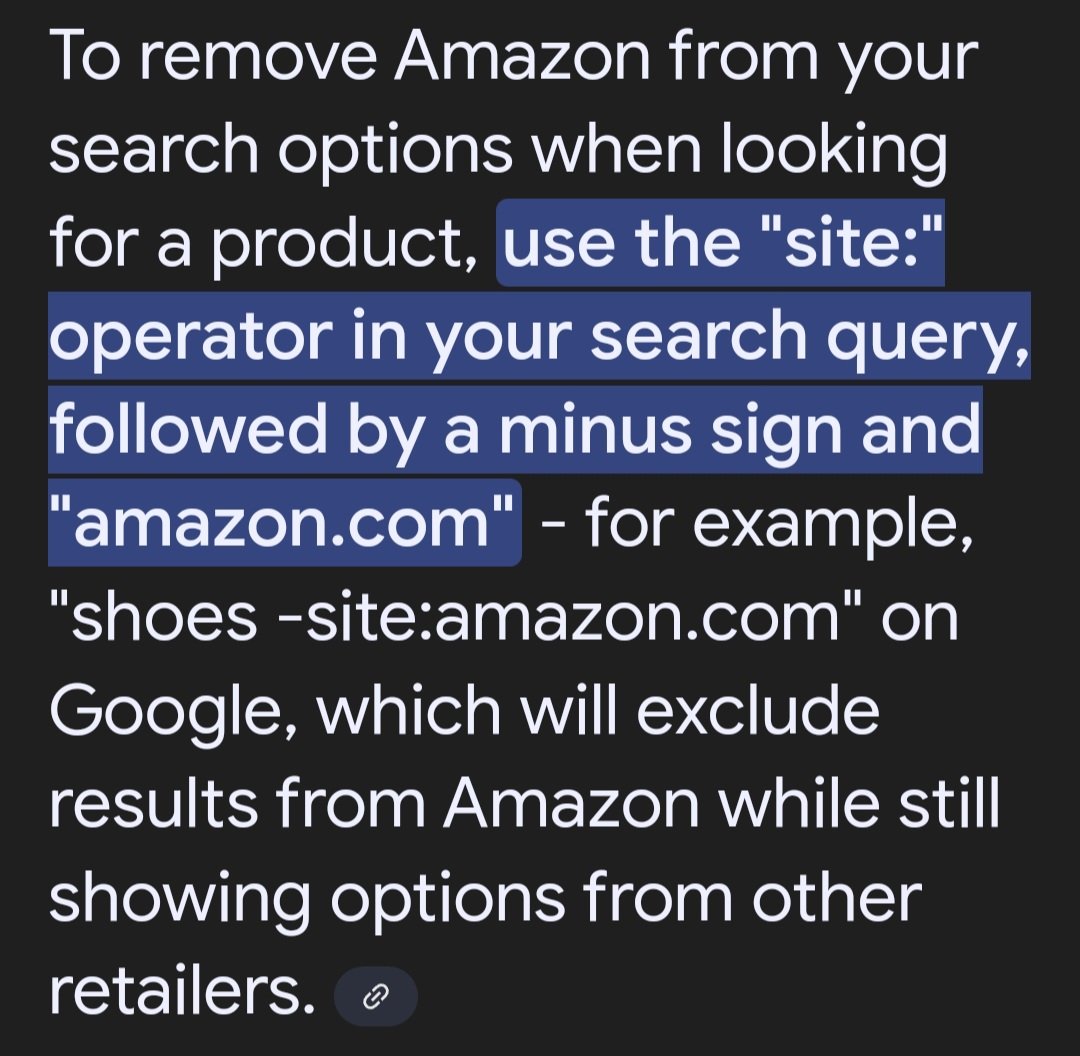 How to SPANK Amazon! Remove them from your Google search when shopping. Fight back.
Hit them in the WALLET!