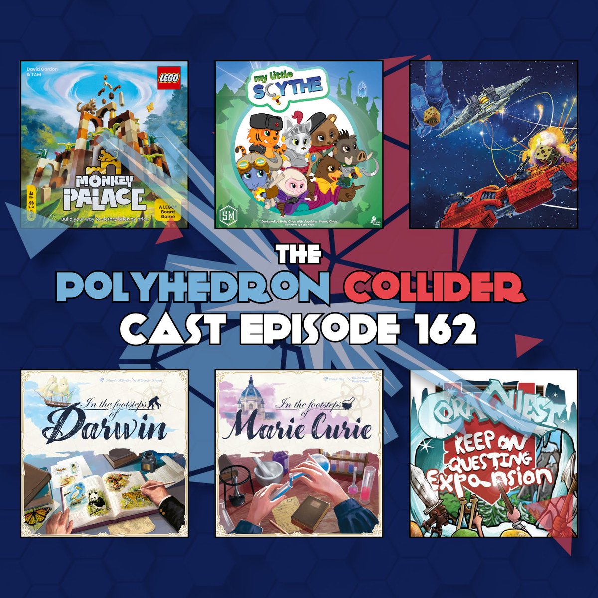 The boys from the Collider have been visiting some tiny conventions and getting lots of games played; Monkey Palace, FlickFleet, My Little Scythe, Foundations of Rome, In the Footsteps of Darwin, and In the Footsteps of Marie Curie.

polyhedroncollider.com/2025/02/polyhe…