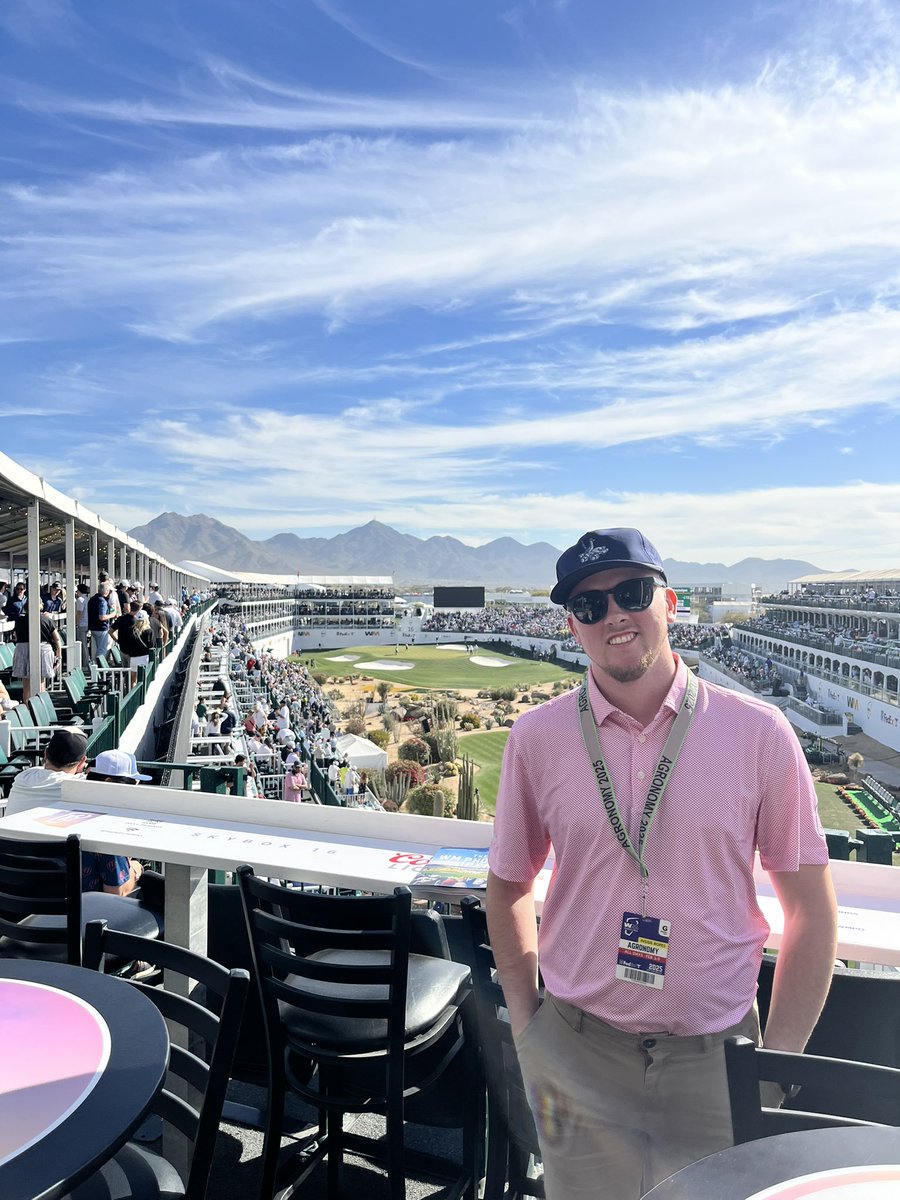 Ronan21_GK's tweet photo. Absolutely unforgettable week with a fantastic group of people @wmphoenixopen @tpcscottsdale Great to experience the way that other top level tournament golf courses operate and bring back ideas to @JCBGolfCC to improve our own product for @livgolf_league and throughout the year. https://t.co/mFnysug0rH