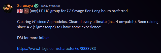It's that time once more. Looking for a HC group (EU) for 7.2 Savage c: DM on Discord (serenaya) or here if you're interested.

RTs appreciated!