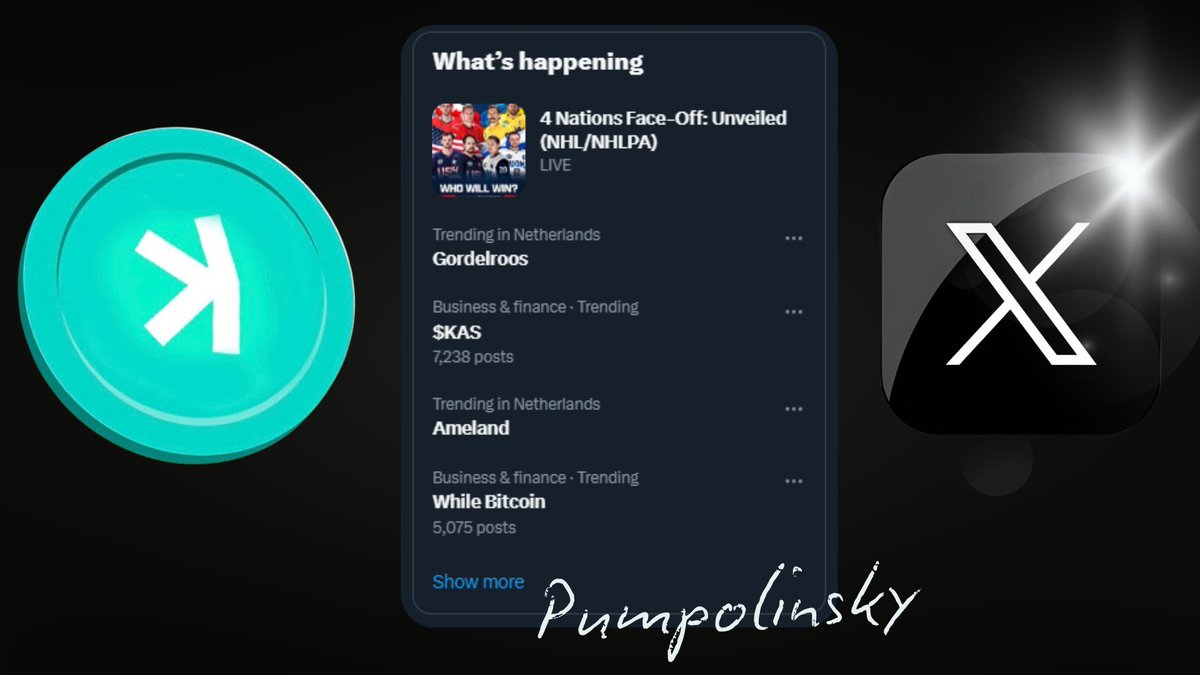 pumpolinsky's tweet image. We did it!!!
Kaspa is trending on X!!
Keep spreading the word!
#KASPA $KAS