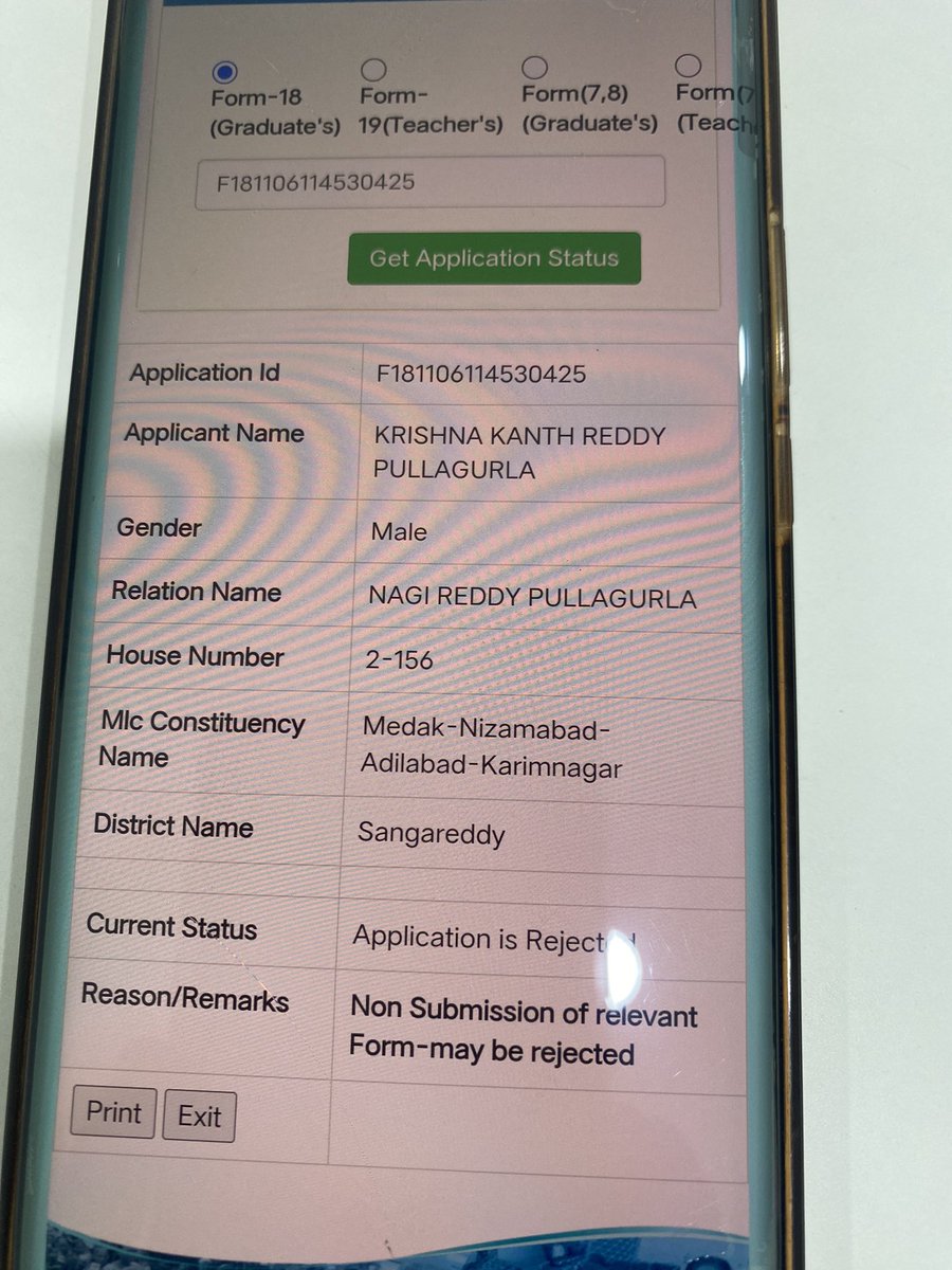 psrikanth7989's tweet image. Being a professional Doctors after submission of all the Documents for MLC Graduates Election:-Medak ,Nizamabad ,Adilabad and Karimnagar,why my vote is rejected?kindly give clarification ,no prior information sir

@Collector_SRD @ECISVEEP @DEO_HYD @CEO_Telangana