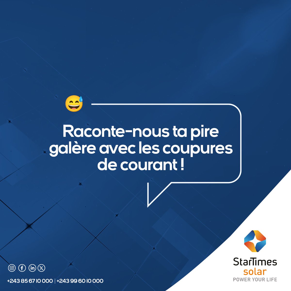 On sait que tu as une histoire traumatisante… Partage-la en commentaire ! 😅

📌 Pendant que tu racontes, passe au solaire ici 👉 bit.ly/3PsfnR7

Le courant , c’est ce genre d’ami qui disparaît quand tu as besoin de lui !