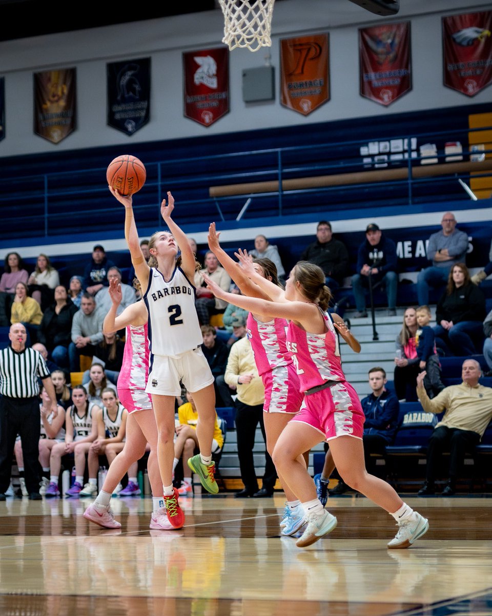 10pts, 10rbs, 3 stls, and 3 asts against our loss to Sauk. Final was 36-43