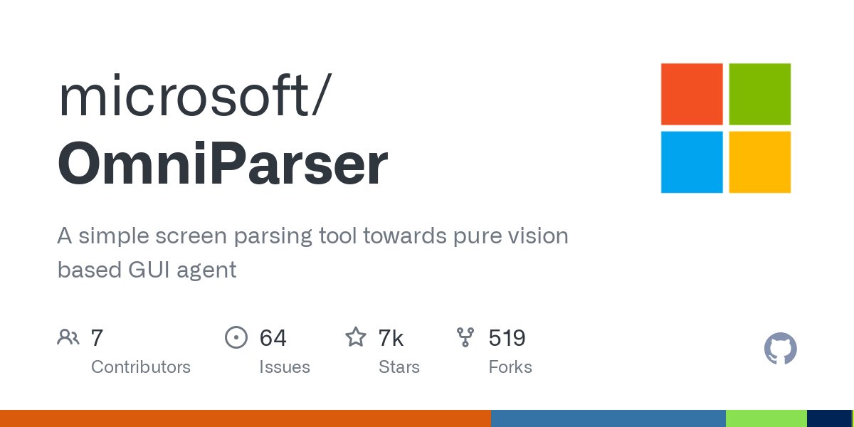 OmniParser can turn any LLM into an agent capable of using a computer by converting UI screenshots into clear, structured elements, boosting GPT-4V's ability to generate precise, interface-related actions.

github.com/microsoft/Omni…