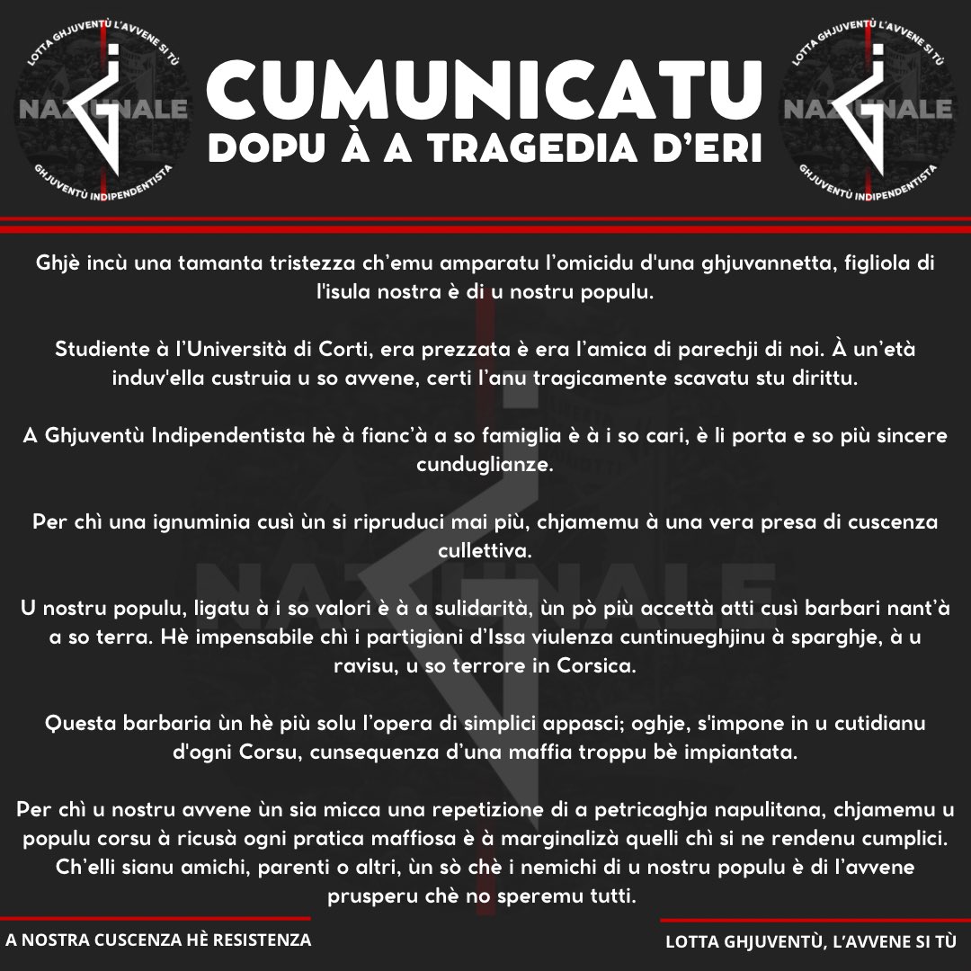 Ghjuventù Indipendentista tweet media