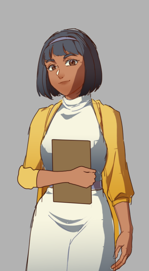 twstuds's tweet image. Nurse receptionist sketch✍️

#sfw #hentai #waifu #eroge #visualnovel #brunette