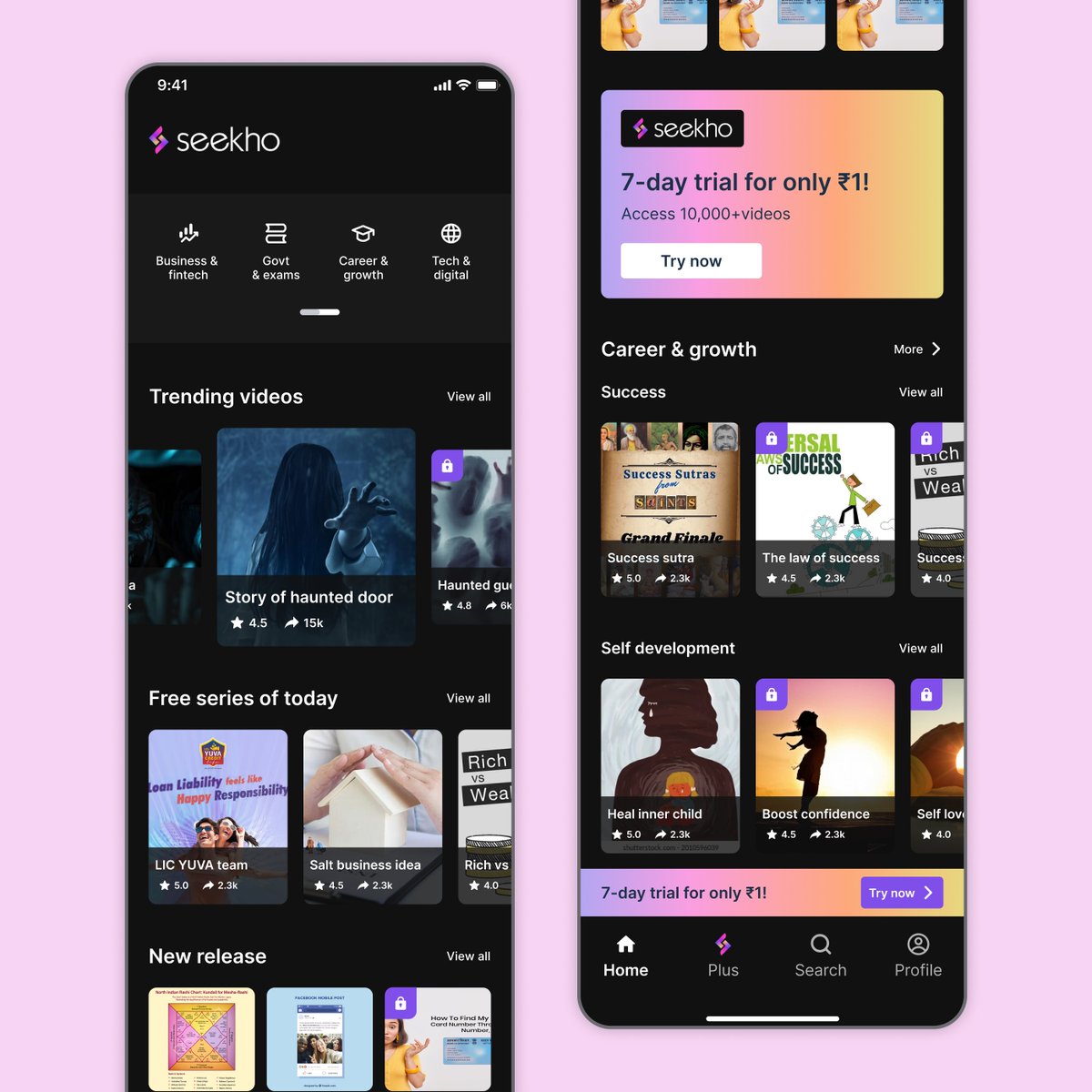 Enhancing Seekho's content visibility &amp; promoting user exploration
#Productdesign #Userexperience #UIdesign
